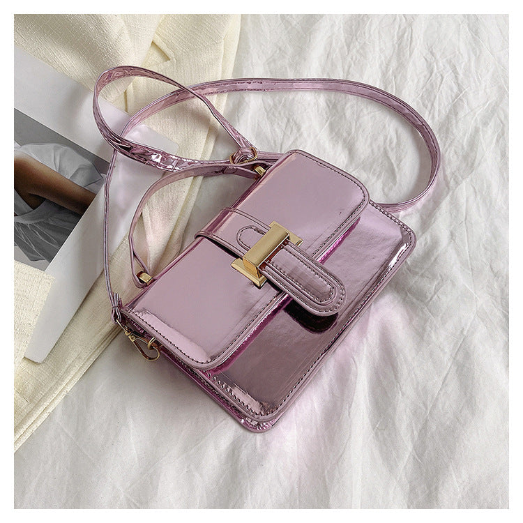 Light Luxury Patent Leather Portable Shoulder Bag