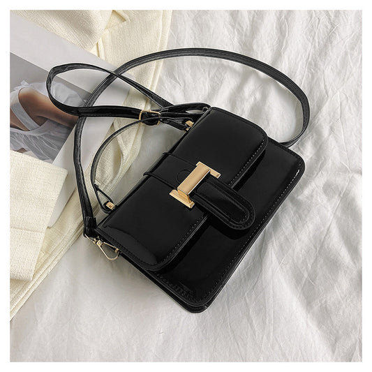 Light Luxury Patent Leather Portable Shoulder Bag