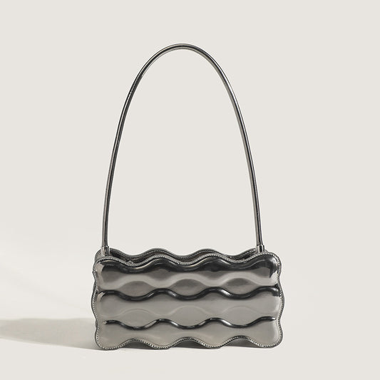Women's Patent Leather Single Shoulder Bag - Fashionable Design