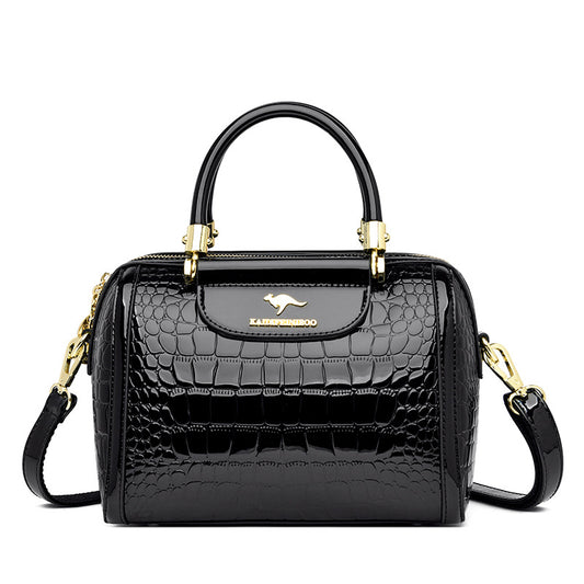 Shiny Patent Leather Women's Crossbody Shoulder Bag