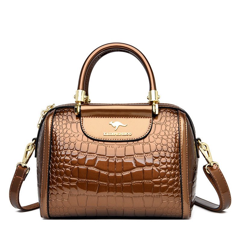 Shiny Patent Leather Women's Crossbody Shoulder Bag