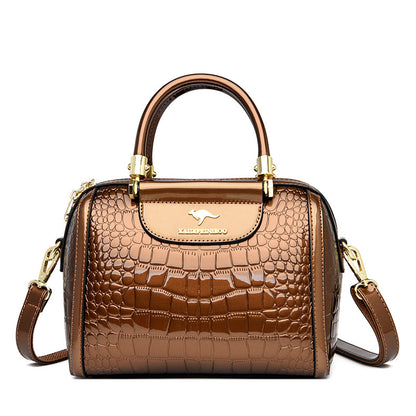 Shiny Patent Leather Women's Crossbody Shoulder Bag