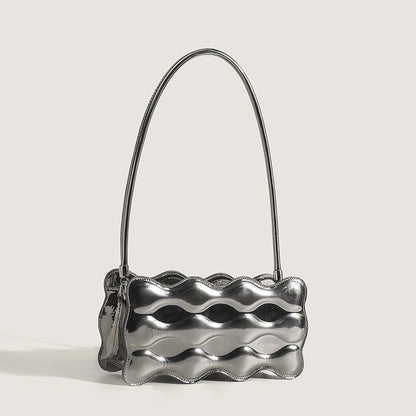 Women's Patent Leather Single Shoulder Bag - Fashionable Design