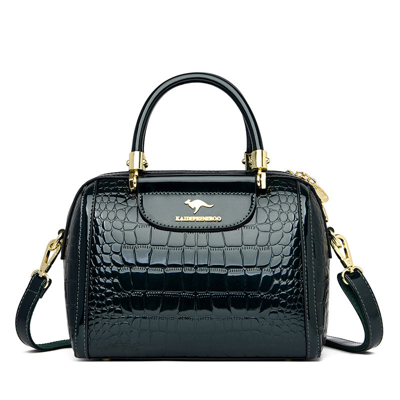 Shiny Patent Leather Women's Crossbody Shoulder Bag