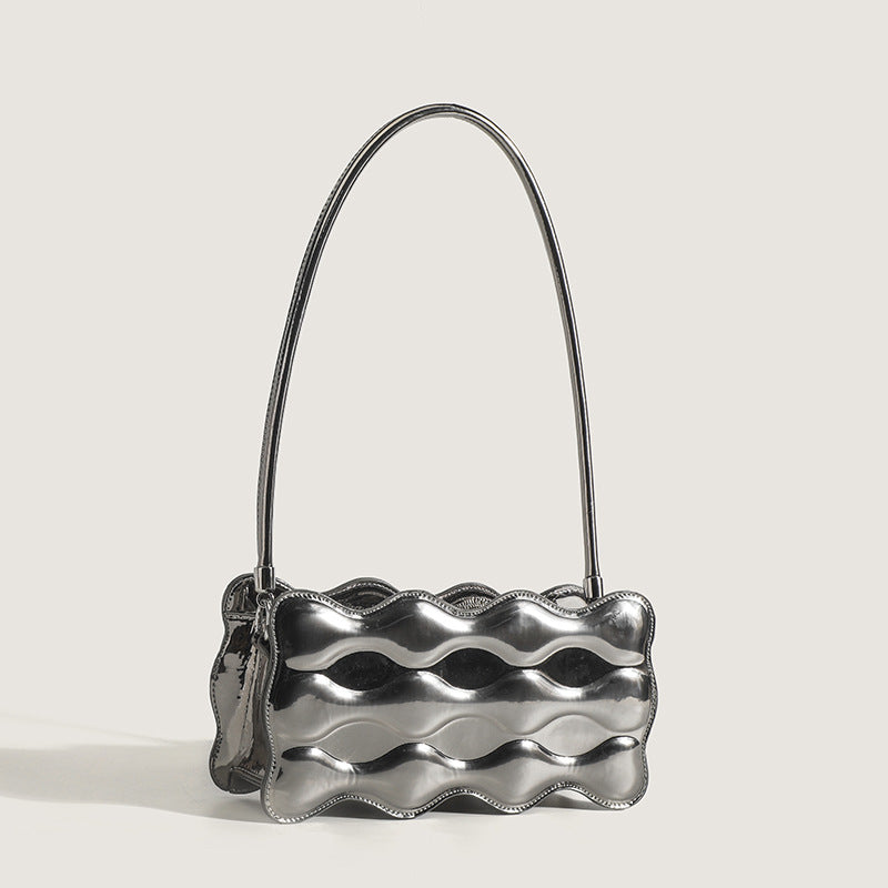 Women's Patent Leather Single Shoulder Bag - Fashionable Design