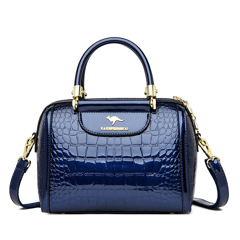 Shiny Patent Leather Women's Crossbody Shoulder Bag
