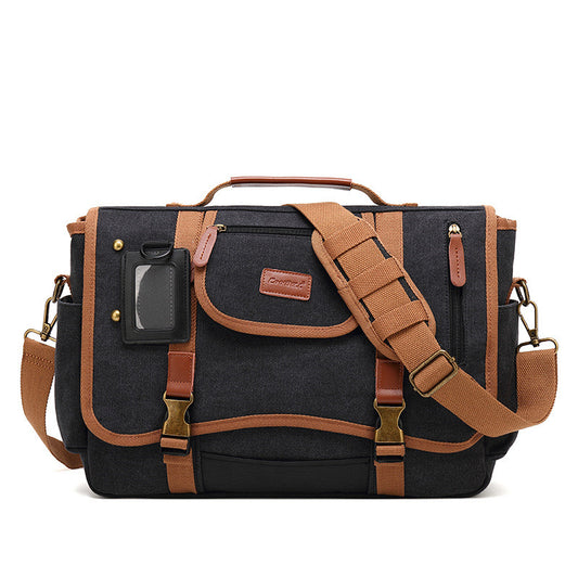 Retro Canvas One Shoulder Messenger Handbag