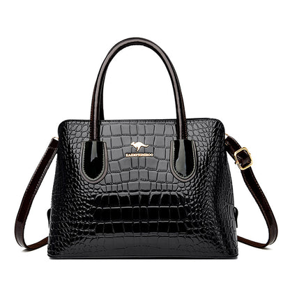 Glossy Patent Leather Women's Crossbody Shoulder Bag