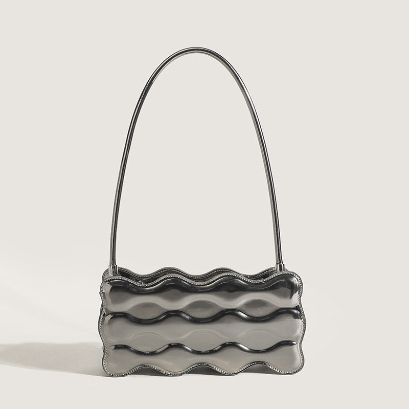 Women's Patent Leather Single Shoulder Bag - Fashionable Design