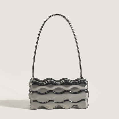 Women's Patent Leather Single Shoulder Bag - Fashionable Design