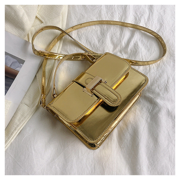 Light Luxury Patent Leather Portable Shoulder Bag