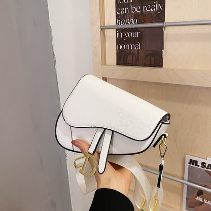 Korean Women's Leather Messenger Shoulder Bag