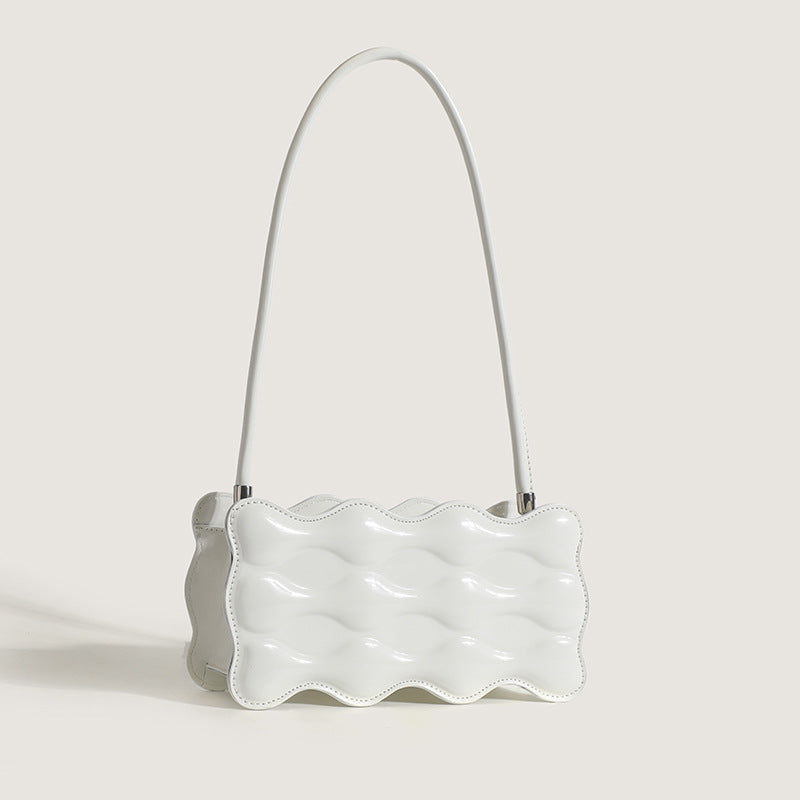 Women's Patent Leather Single Shoulder Bag - Fashionable Design