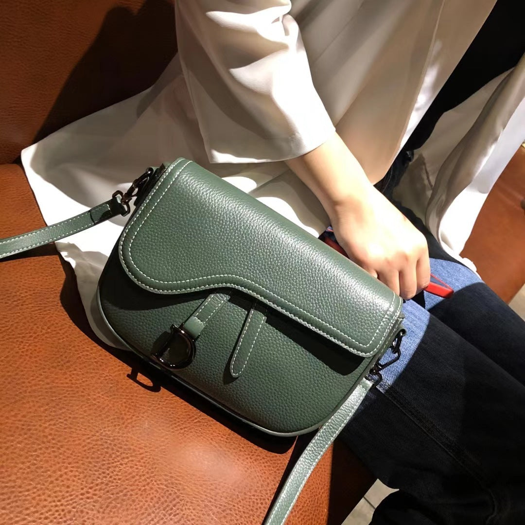 Korean Women's Leather Messenger Shoulder Bag